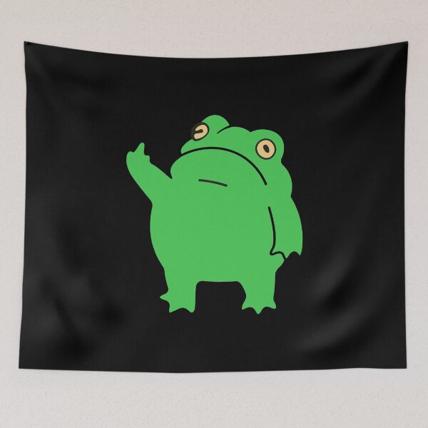 Item preview, fuck you. angry  green frog.r designed and sold by Daria-design.