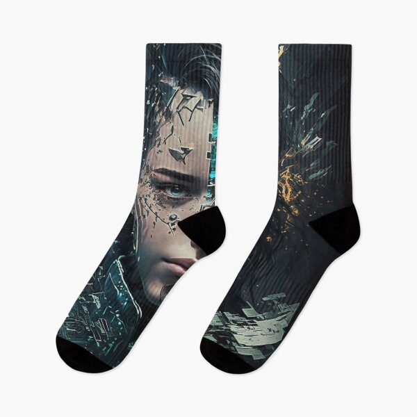 Item preview, Sci-fi Double Exposure Portrait designed and sold by MidJourneymen.