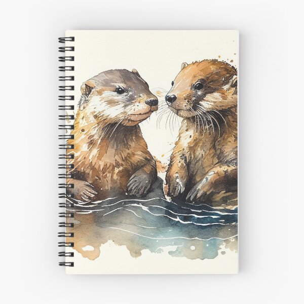 Item preview, Otterly Adorable: Playful Otter Watercolor Art designed and sold by ThreadofHonor.