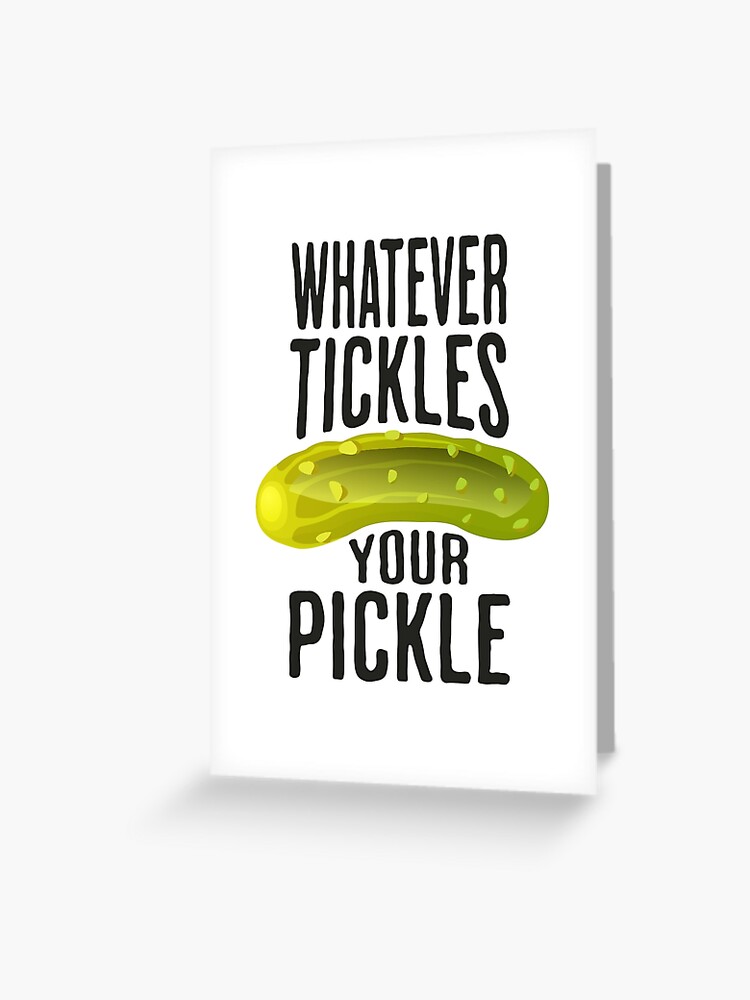 Just A Girl Who Loves Pickles Unique Pickle Gift Greeting Card for Sale by  JasKei-Designs