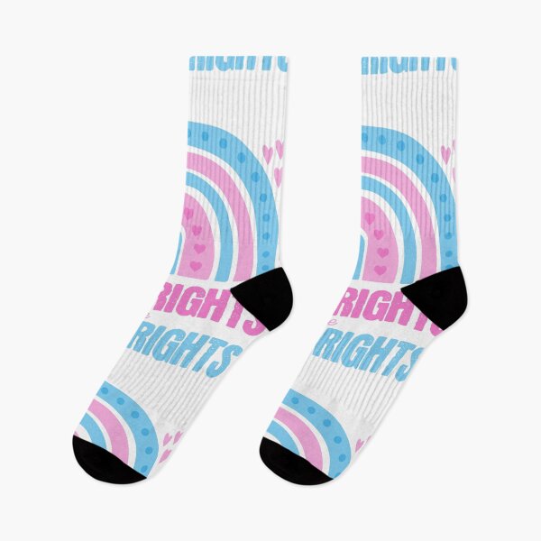 Item preview, Trans Rights are Human Rights Trans Flag Rainbow Pink designed and sold by PUFFYP.
