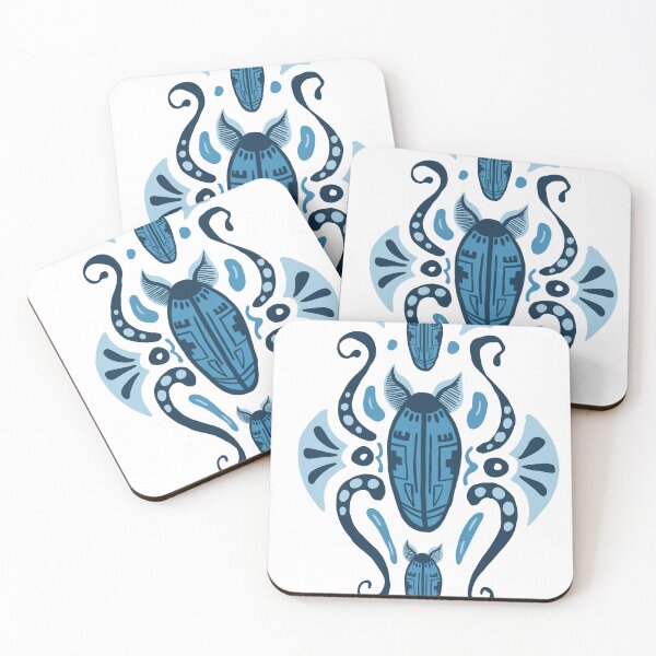 Item preview, Blue moth insect illustration designed and sold by jodeckdoodles.