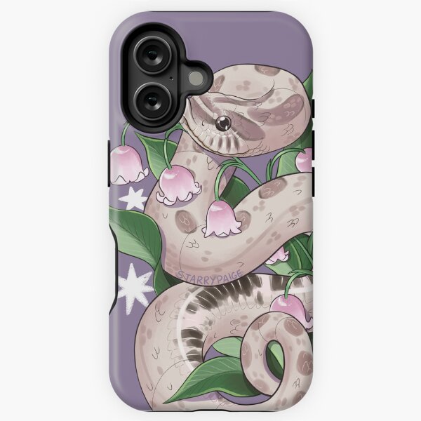 Item preview, Lavender Hognose Snake with Lily of the Valley designed and sold by Paige Penrose.
