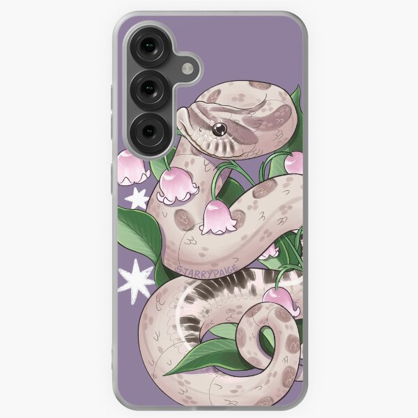 Item preview, Lavender Hognose Snake with Lily of the Valley designed and sold by Paige Penrose.