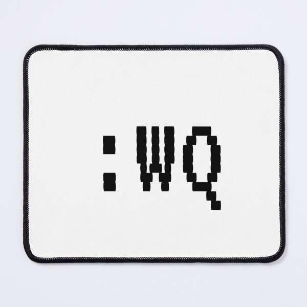 Item preview, Vim command - :wq - Save and Exit (White) designed and sold by hellkni9ht.