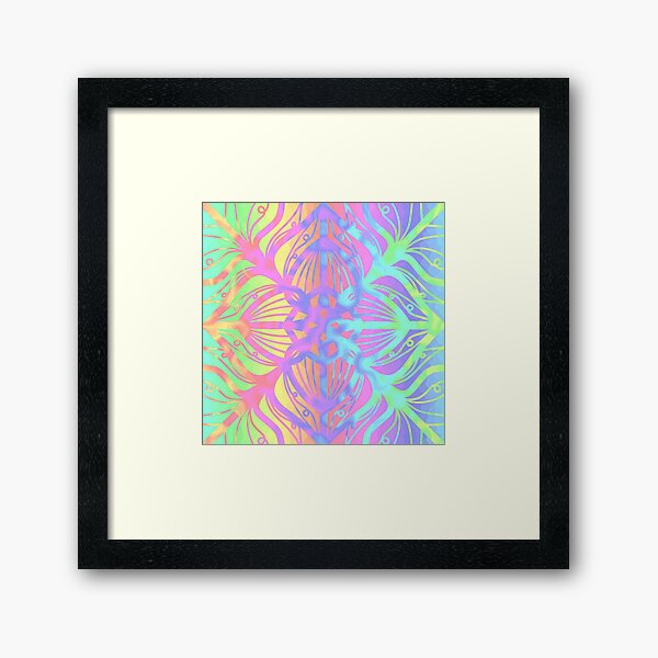 Color Jumble Framed Art Print