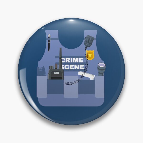Item preview, Crime Scene Investigator Vest Sticker designed and sold by SceneOfTheCrime.