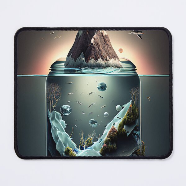 Item preview, The Ocean in a Jar Abstract Print designed and sold by HoodedDesigns.