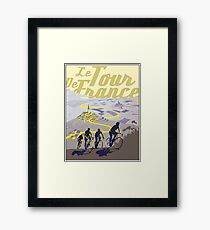 TOUR DE FRANCE; Vintage Bicycle Racing Print Framed Print