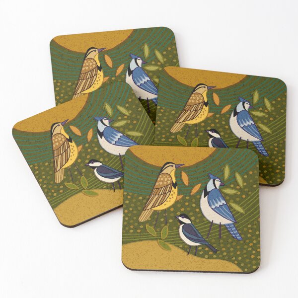 Item preview, MID-MORNING MODERN BACKYARD Birdies designed and sold by rorabeenie.
