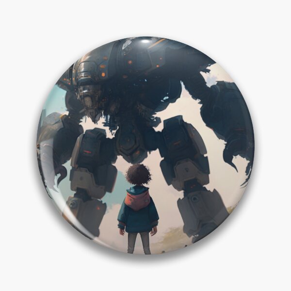 Item preview, Cyberpunk Child with Giant Gundam designed and sold by kfir marco.