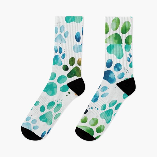 Item preview, Artistic Water Color Paw Print Dog Food Water Bowl Design designed and sold by Kplayzz2009.