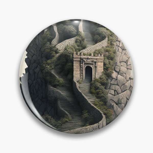 Item preview, Great Wall of China Abstract Print designed and sold by HoodedDesigns.