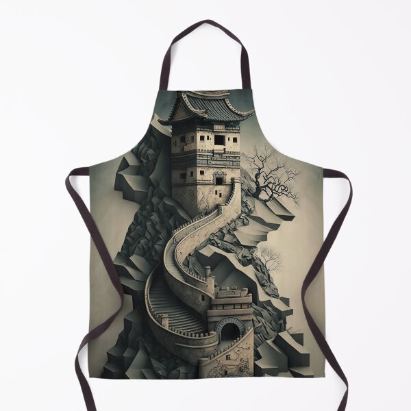 Item preview, Great Wall of China Abstract Print designed and sold by HoodedDesigns.
