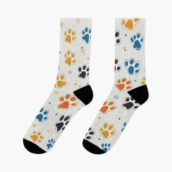 Item preview, Artistic Colorful Paw Print Dog Food Water Bowl Design designed and sold by Kplayzz2009.