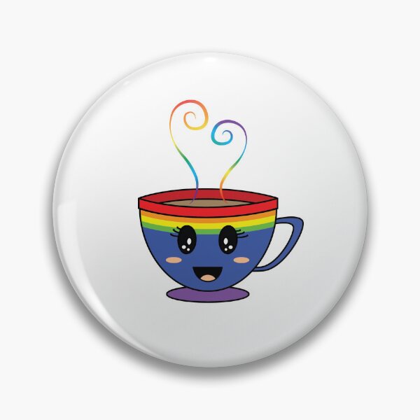 Item preview, Equalitea Rainbow Flag Pride- blue w/ lashes designed and sold by qteapiecastle.