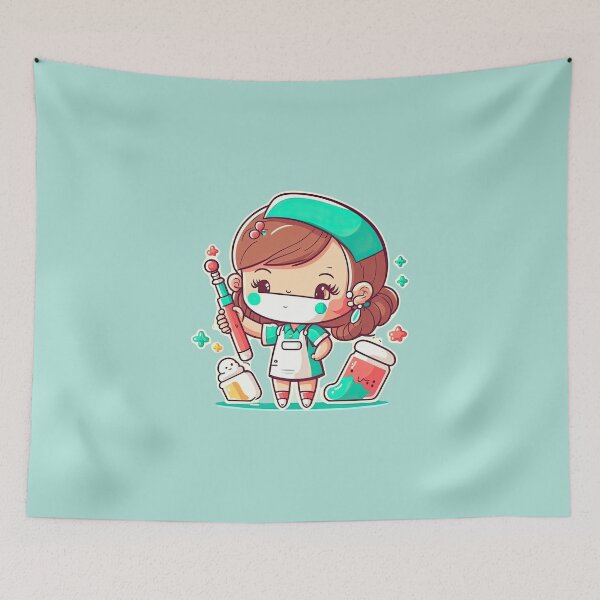 Item preview, Cute Dental Assistant Orthodontist Girl At Dental Clinic Taking Care Of Tooth Pain designed and sold by ultra-cute.