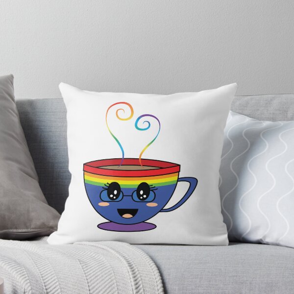 Item preview, Equalitea Rainbow Flag Pride- blue w/ lashes and glasses designed and sold by qteapiecastle.
