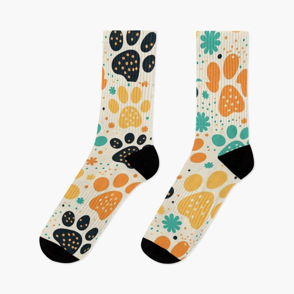 Item preview, Artistic Colorful Spotted Paw Print Dog Food Water Bowl Design designed and sold by Kplayzz2009.