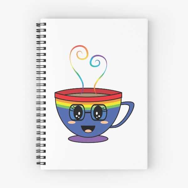 Item preview, Equalitea Rainbow Flag Pride- blue w/ lashes and tall glasses designed and sold by qteapiecastle.