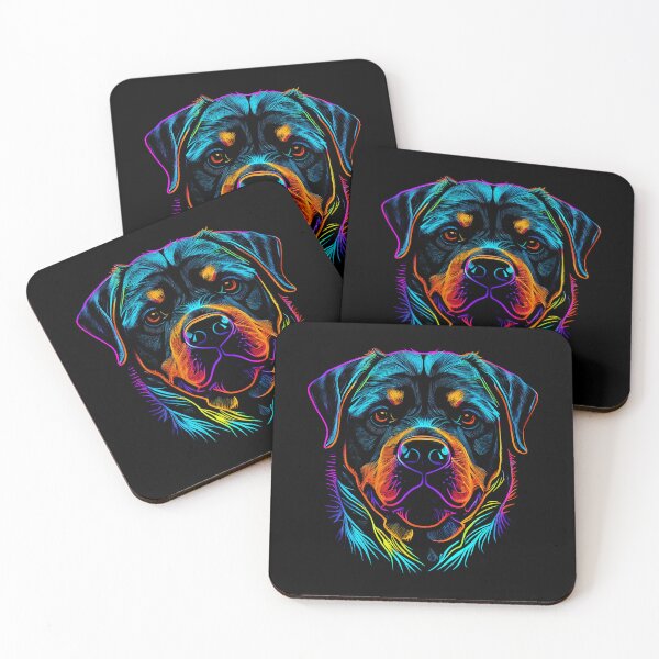 Item preview, Rottweiler Dog Colorful Paint Splash designed and sold by rafaeltto.