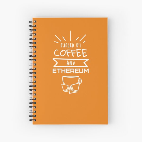 Item preview, fueled by coffee and ethereum  - Cryptocurrency Tshirts and Gifts designed and sold by WickedDesigner.
