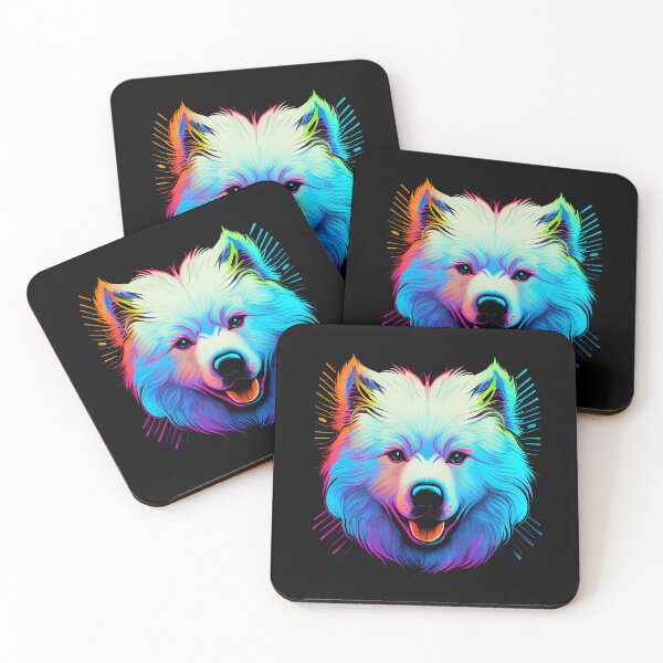 Item preview, Samoyed Dog Colorful Paint Splash designed and sold by rafaeltto.