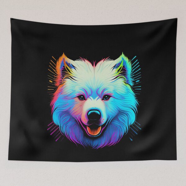 Item preview, Samoyed Dog Colorful Paint Splash designed and sold by rafaeltto.