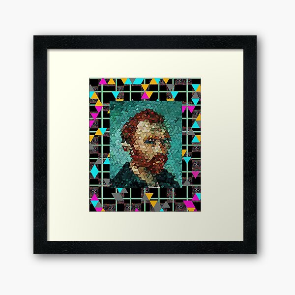 Aperçu de l'œuvre  Pixel Art 8 bits Vincent Van Gogh Autoportrait Impressionnisme Art Peintures Cadeau créée et vendue par Dodern.