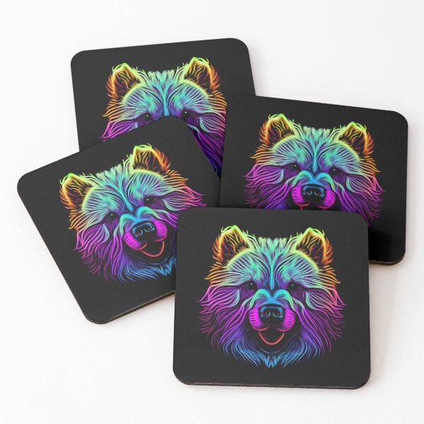 Item preview, Samoyed Dog Colorful Paint Splash designed and sold by rafaeltto.