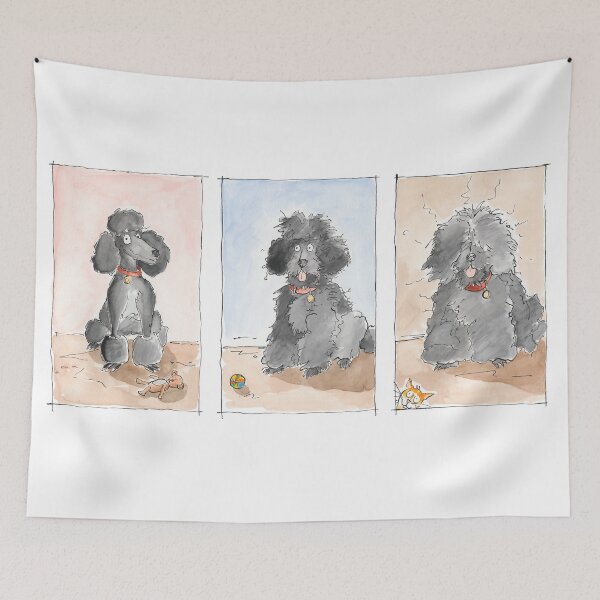 Item preview, Three stages of a poodle design by Max Ray Art designed and sold by maxrayartshop.