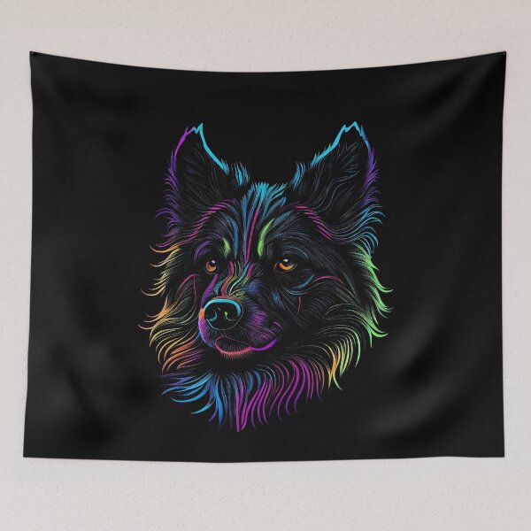 Item preview, Schipperke Dog Colorful Paint Splash designed and sold by rafaeltto.