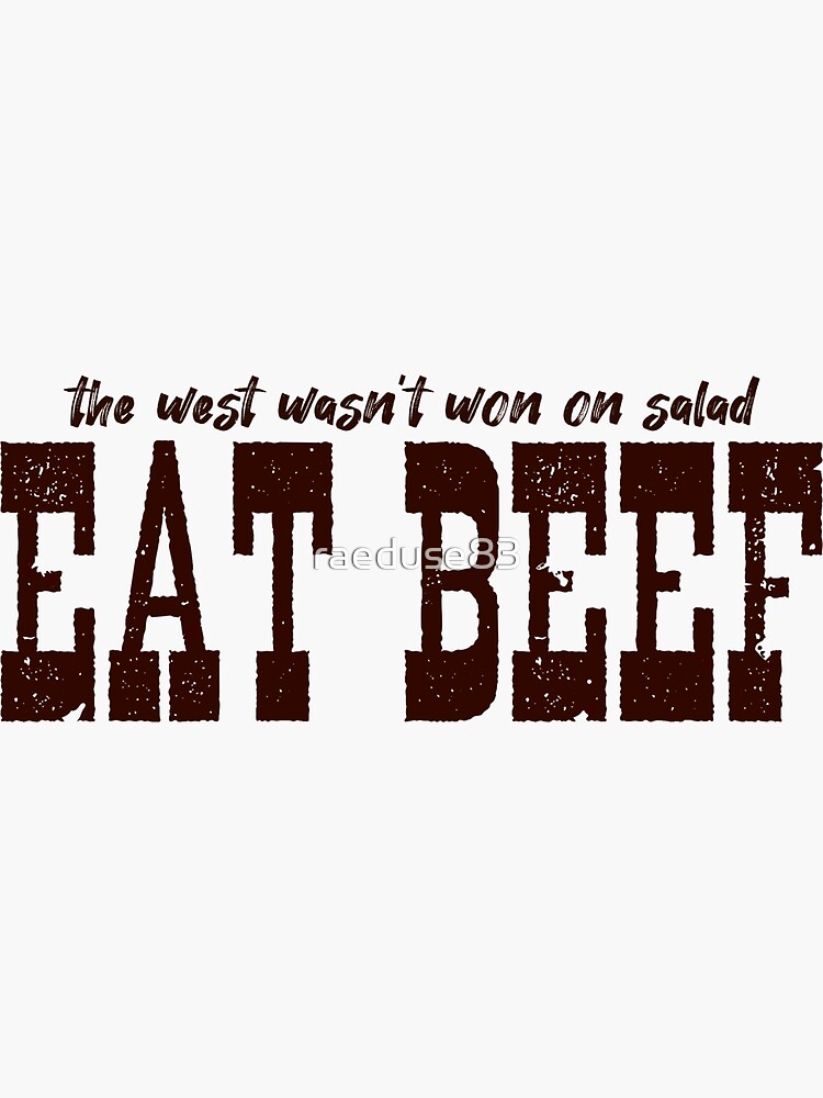 Eat Beef gifts for BBQ lovers Poster for Sale by DesignAP