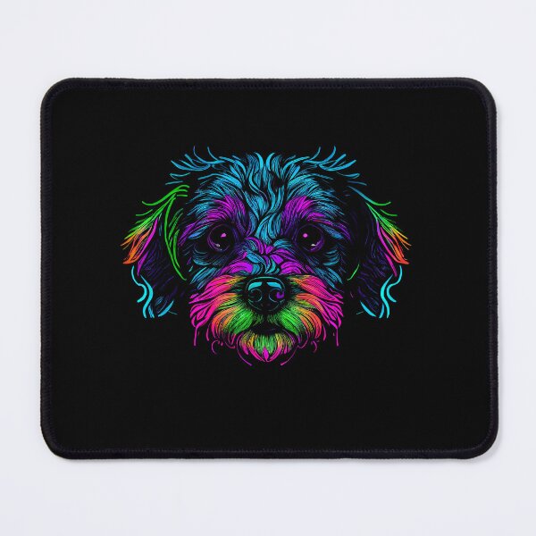 Item preview, Schnoodle Dog Colorful Paint Splash designed and sold by rafaeltto.