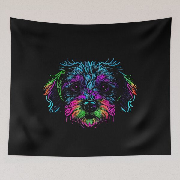 Item preview, Schnoodle Dog Colorful Paint Splash designed and sold by rafaeltto.