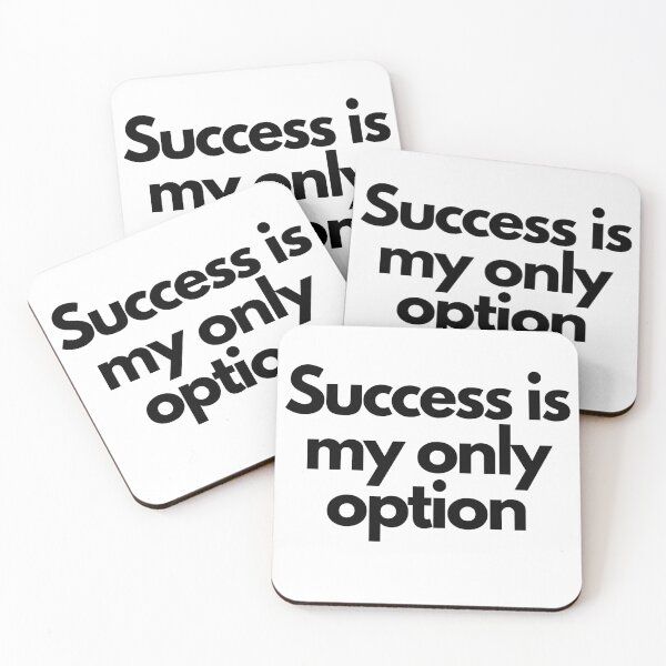 Item preview, Success is my only option Black on White entrepreneur  designed and sold by EmprendeHoy.