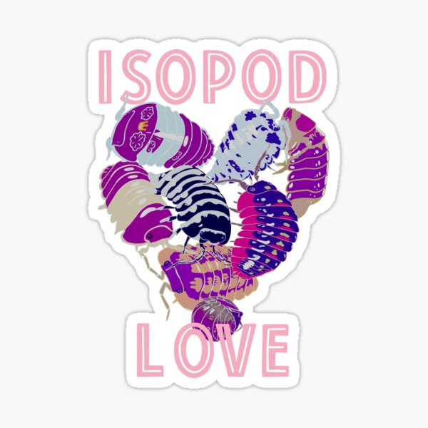 Isopod Love Sticker