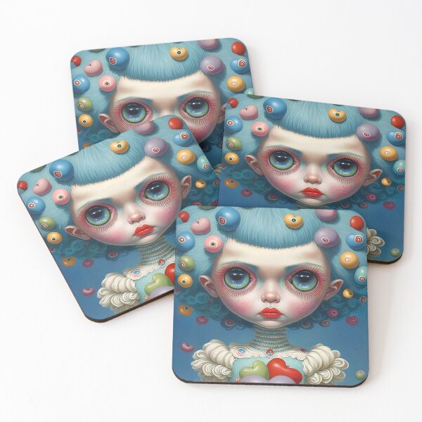 Item preview, Valentine Candy Art, Candy Girl, Blue Girl Character, Cute Blue Girl designed and sold by Art.Fusion.Studio.