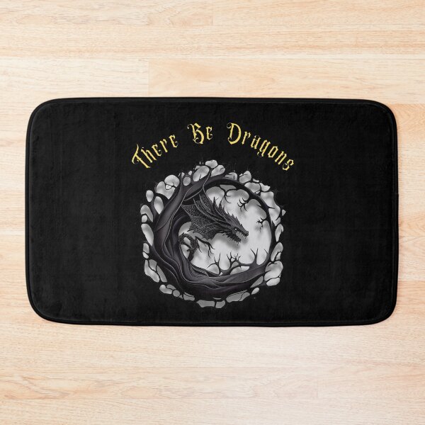 Item preview, There Be Dragons (Blk04c) designed and sold by SteampunkMoai.