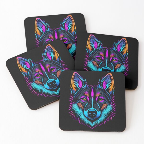 Item preview, Shepsky Dog Colorful Paint Splash designed and sold by rafaeltto.