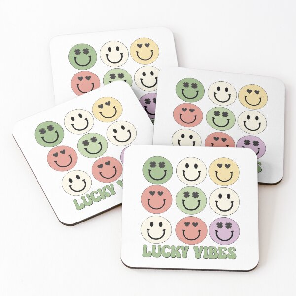 Item preview, Lucky Vibes Smiley Face Shamrock  designed and sold by de-luz-designs.