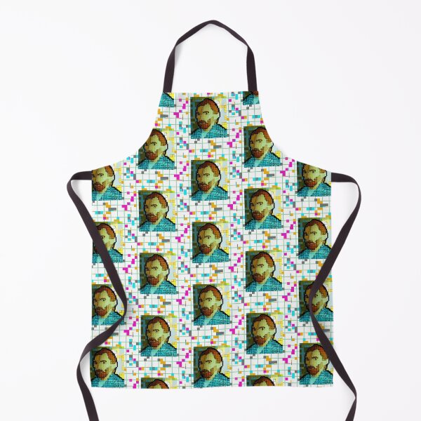 Item preview, Pixel Art 8 bit Vincent Van Gogh Self Portrat Impressionism Art Paints Gift designed and sold by Dodern.