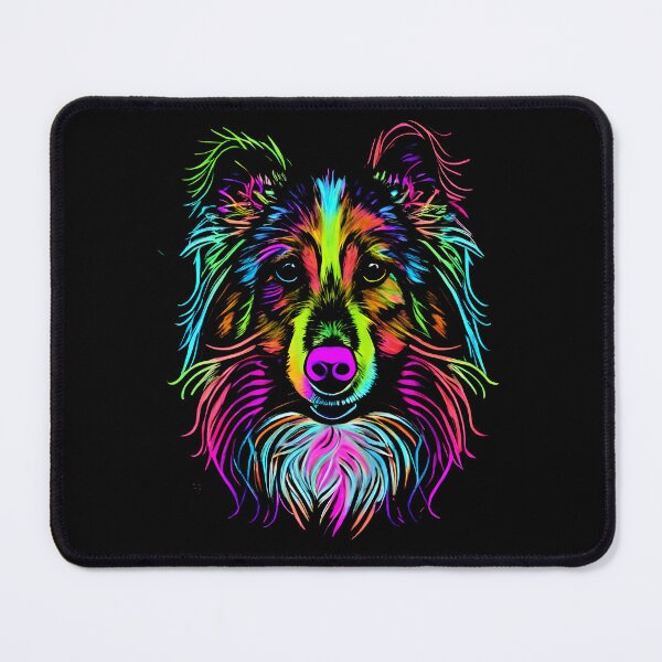 Item preview, Shetland Sheep Dog Colorful Paint Splash designed and sold by rafaeltto.