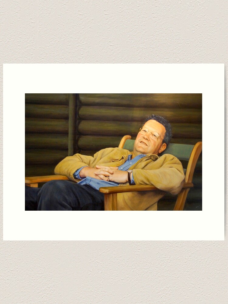 Thumbnail 2 of 3, Art Print, The Minister from Down Under by Avril Thomas Archibald finalist designed and sold by AvrilThomasart.