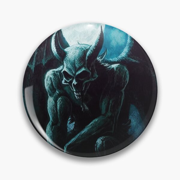 Item preview, Gargoyle in Full-moon Cemetery designed and sold by Critical Meltdown.