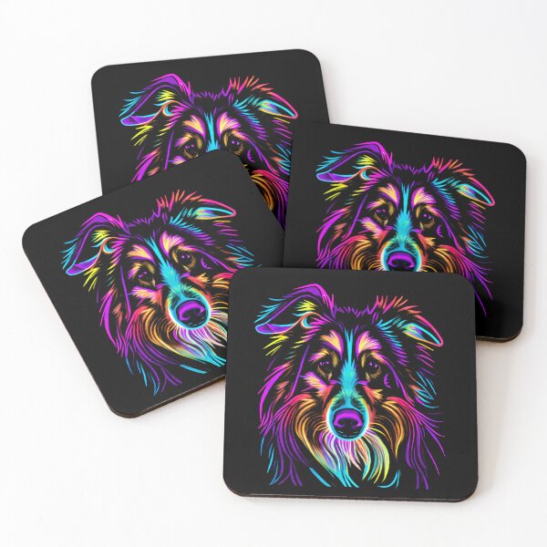 Item preview, Shetland Sheep Dog Colorful Paint Splash designed and sold by rafaeltto.