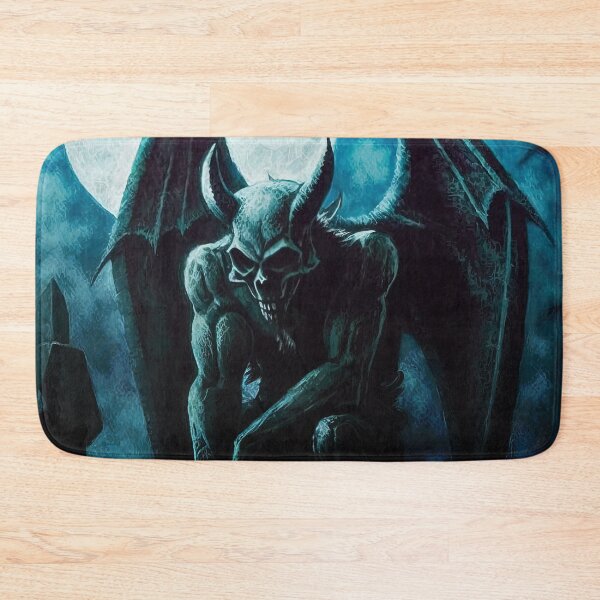 Item preview, Gargoyle in Full-moon Cemetery designed and sold by Critical Meltdown.