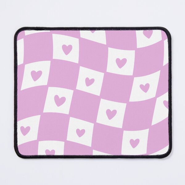 Item preview, Checkerboard Grid Hearts Pattern Pink designed and sold by c1airearts.
