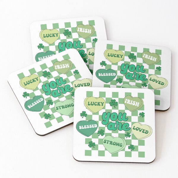 Item preview, You Are Lucky Loved Blessed Irish designed and sold by de-luz-designs.