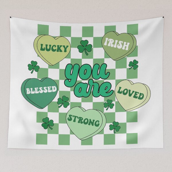 Item preview, You Are Lucky Loved Blessed Irish designed and sold by de-luz-designs.